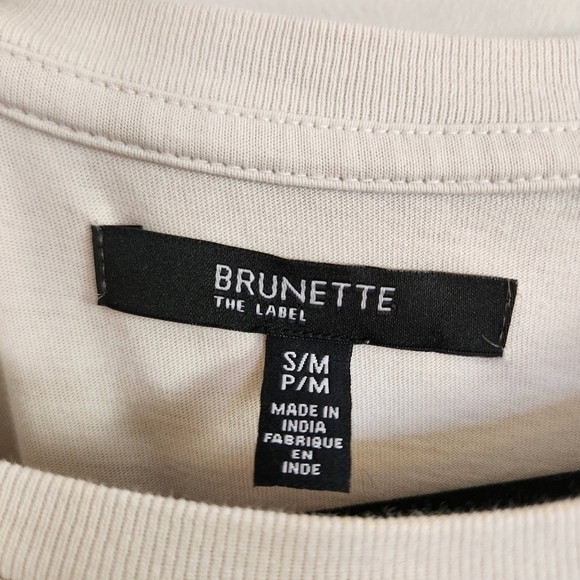 Brunette the Label Babes Club Long T-Shirt Dress Tunic Long Sleeve Boxy Cute - Picture 4 of 7